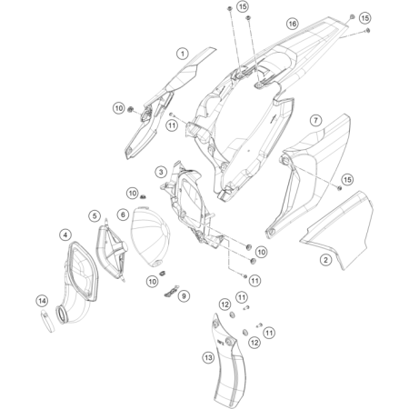 VUE ECLATEE FILTRE A AIR...