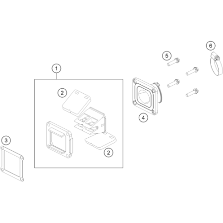 VUE ECLATEE BOÎTE À CLAPETS...