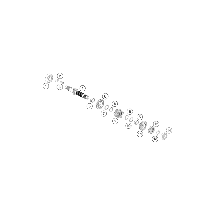 VUE ECLATEE ARBRE PRIMAIRE HUSQVARNA 85 TC 19/16 2026