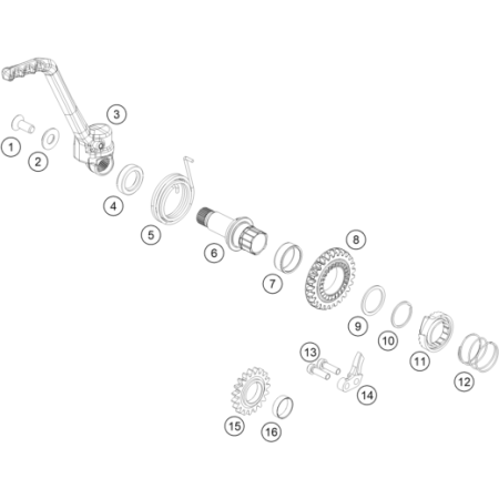 VUE ECLATEE DEMARREUR KICK...