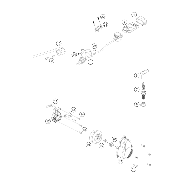 VUE ECLATEE ALLUMAGE HUSQVARNA 85 TC 19/16 2026