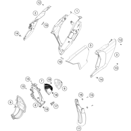 VUE ECLATEE FILTRE A AIR...