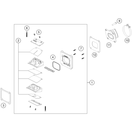 VUE ECLATEE BOÎTE À CLAPETS...