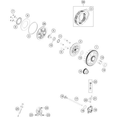 VUE ECLATEE EMBRAYAGE...