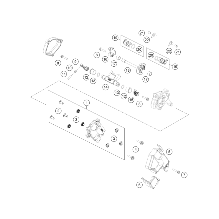 VUE ECLATEE VALVE D'ÉCHAPPEMENT HUSQVARNA 125 TC 2026