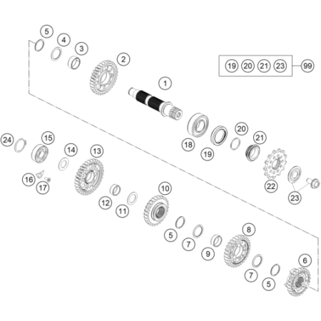 VUE ECLATEE BOITE DE...