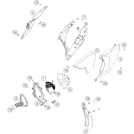 VUE ECLATEE FILTRE A AIR...