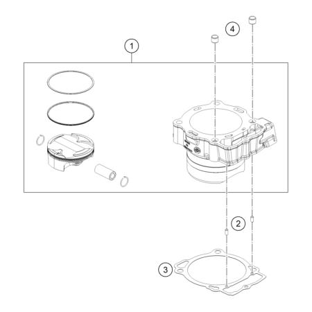 VUE ECLATEE CYLINDRE...