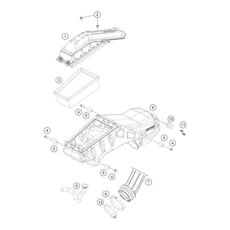 VUE ECLATEE FILTRE A AIR HUSQVARNA 701 ENDURO 2026