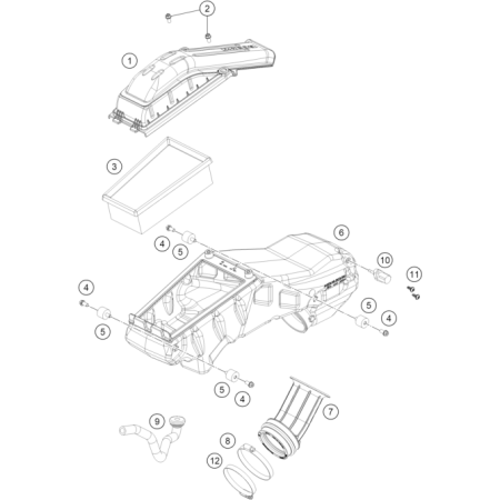 VUE ECLATEE FILTRE A AIR...