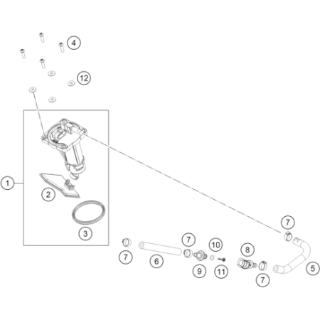 VUE ECLATEE POMPE A ESSENCE...