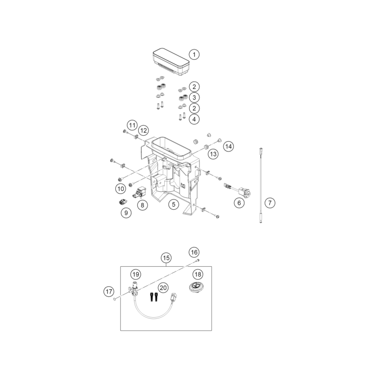 VUE ECLATEE COMPTEUR HUSQVARNA 701 ENDURO 2026