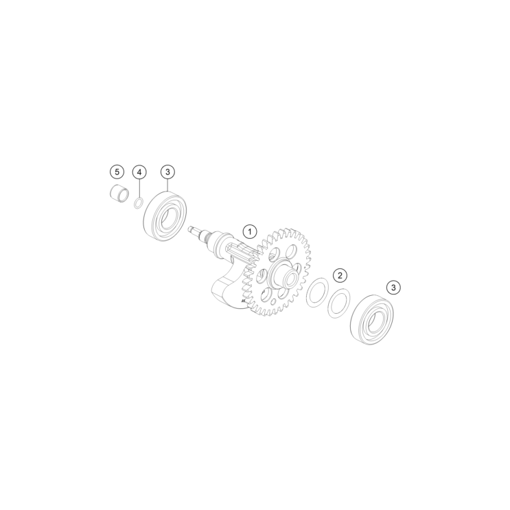 VUE ECLATEE ARBRE D'EQUILIBRAGE HUSQVARNA 701 ENDURO 2026