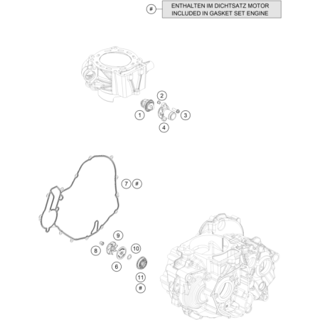 VUE ECLATEE POMPE A EAU...