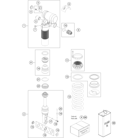 VUE ECLATEE AMORTISSEUR...