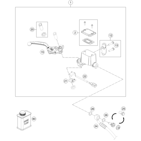 VUE ECLATEE MAITRE CYLINDRE...