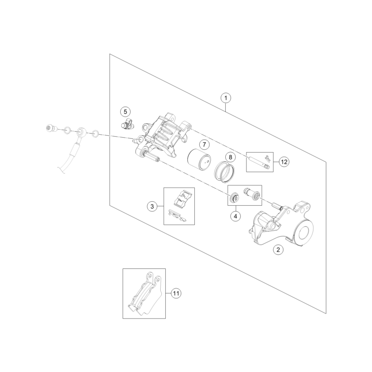 VUE ECLATEE ETRIER DE FREIN ARRIERE HUSQVARNA 701 SM 2026
