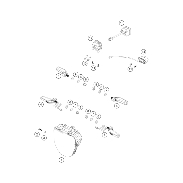 VUE ECLATEE ECLAIRAGE HUSQVARNA 701 SM 2026