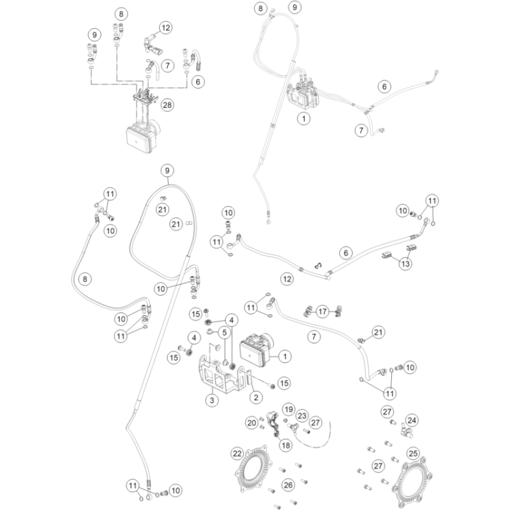 VUE ECLATEE SYSTÉME ANTIBLOCAGE HUSQVARNA 701 SM 2026