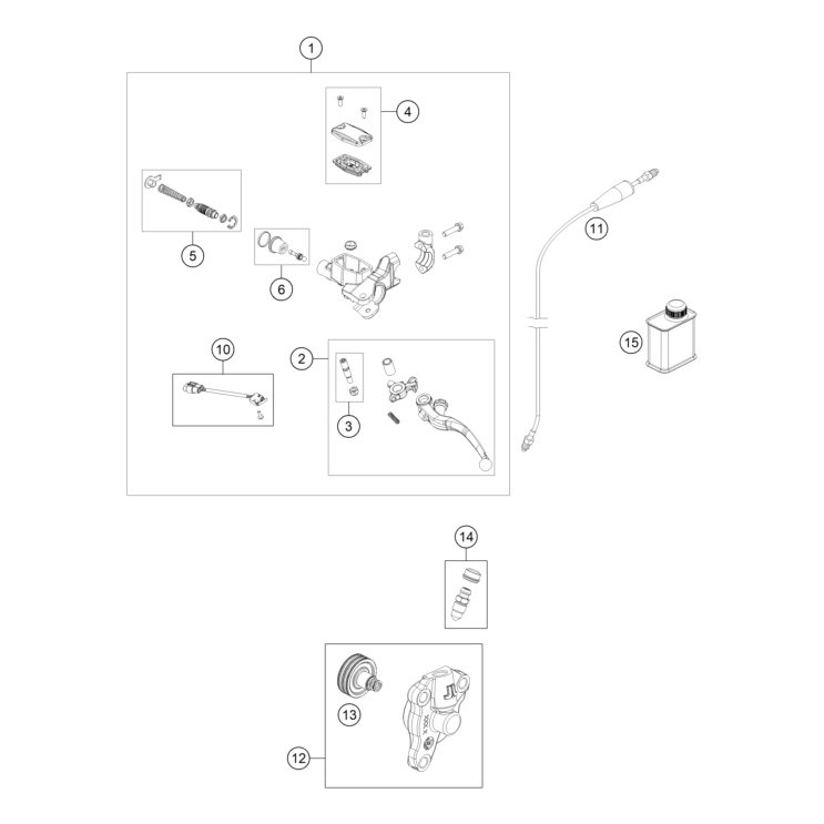 VUE ECLATEE COMMANDE D'EMBRAYAGE HUSQVARNA 701 SM 2026