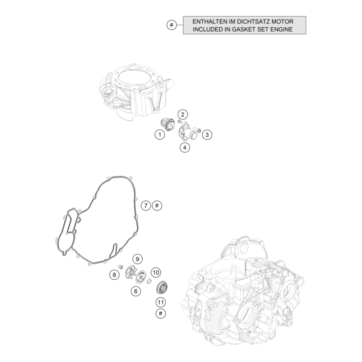 VUE ECLATEE POMPE A EAU HUSQVARNA 701 SM 2026