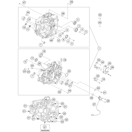 VUE ECLATEE CARTER MOTEUR...