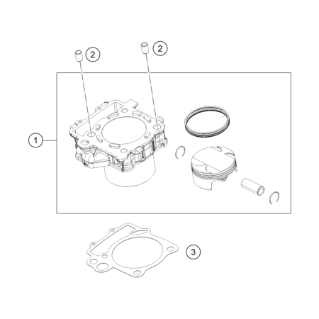 VUE ECLATEE CYLINDRE...