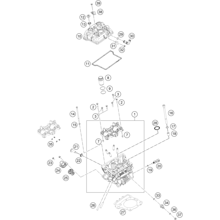 VUE ECLATEE CULASSE HUSQVARNA 401 SVARTPILEN 2025