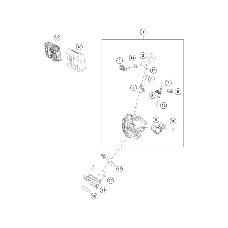 VUE ECLATEE CORPS D’INJECTION HUSQVARNA 401 SVARTPILEN 2025