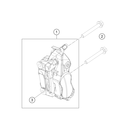 VUE ECLATEE ETRIER DE FREIN...