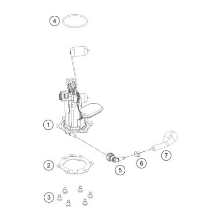 VUE ECLATEE POMPE A ESSENCE...