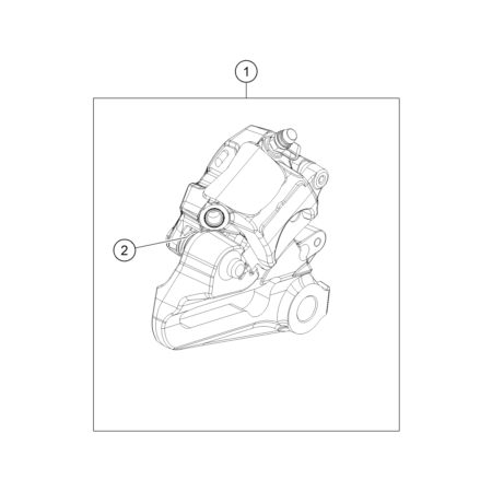 VUE ECLATEE ETRIER DE FREIN...
