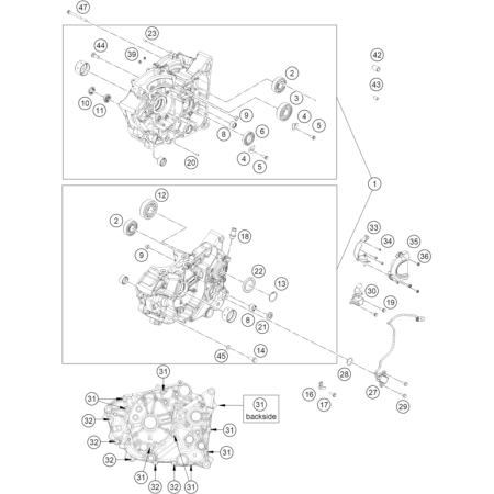 VUE ECLATEE CARTER MOTEUR...