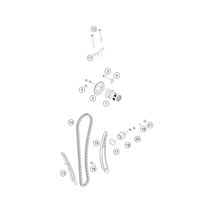 VUE ECLATEE DISTRIBUTION HUSQVARNA 125 SVARTPILEN 2025