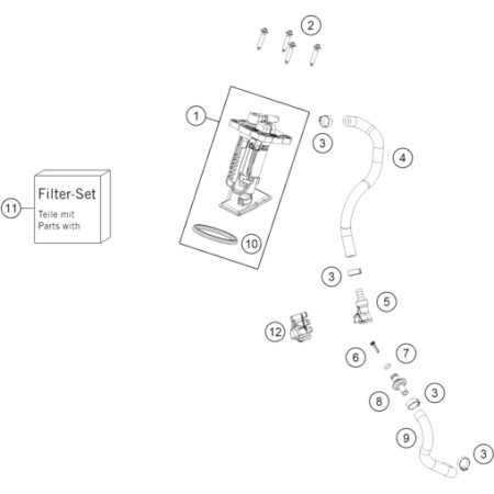 VUE ECLATEE POMPE A ESSENCE...