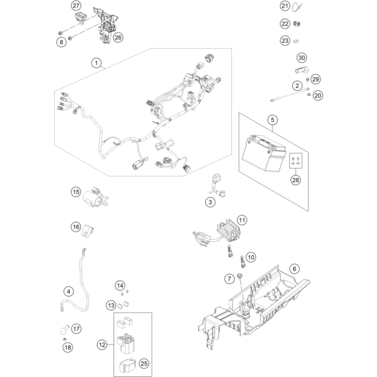 VUE ECLATEE FAISCEAU ELEECTRIQUE HUSQVARNA 450 FS 2026