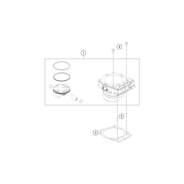 VUE ECLATEE CYLINDRE HUSQVARNA 450 FS 2026
