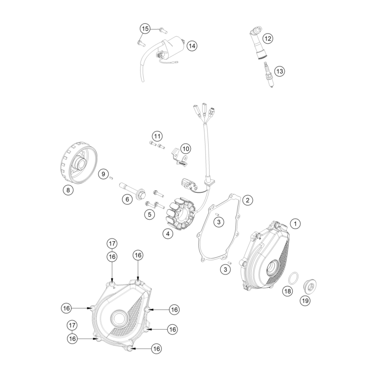 VUE ECLATEE ALLUMAGE HUSQVARNA 450 FS 2026