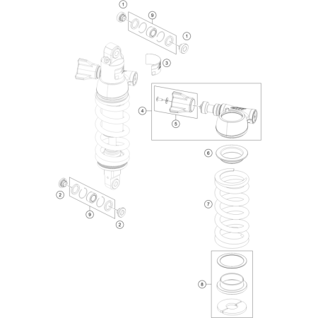VUE ECLATEE AMORTISSEUR...