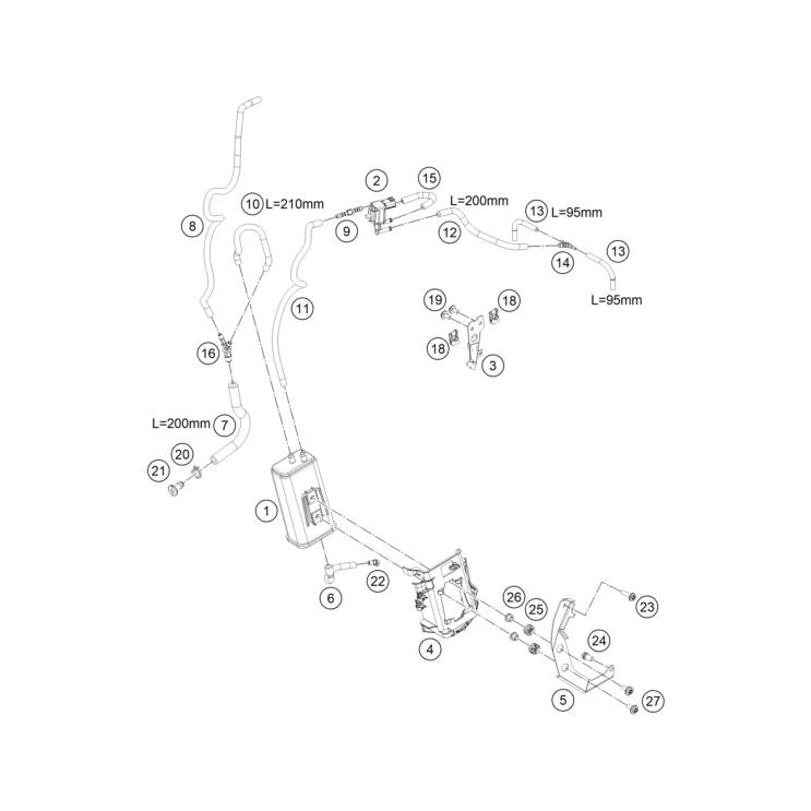 VUE ECLATEE FILTRE ANTI-POLLUTION HUSQVARNA 901 NORDEN 2026