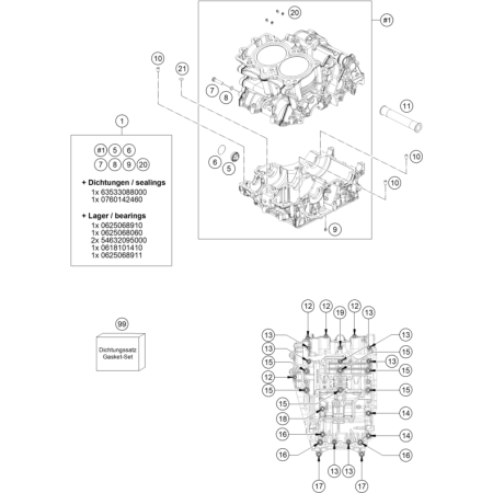 VUE ECLATEE CARTER MOTEUR...