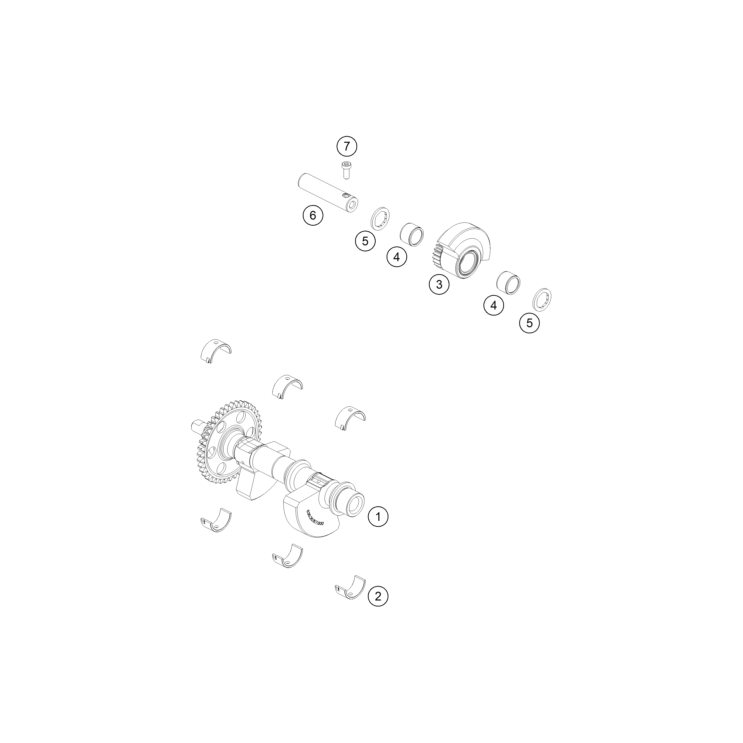 VUE ECLATEE ARBRE D'EQUILIBRAGE HUSQVARNA 901 NORDEN 2026