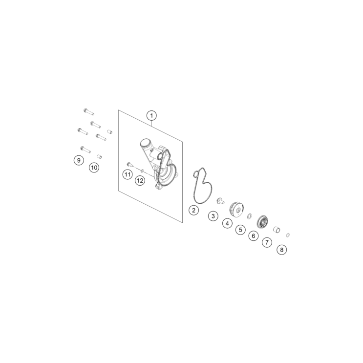 VUE ECLATEE POMPE A EAU HUSQVARNA 901 NORDEN 2026