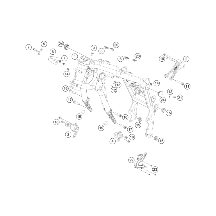 VUE ECLATEE CADRE HUSQVARNA 901 NORDEN EXPEDITION 2025