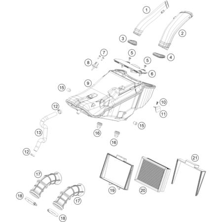 VUE ECLATEE FILTRE A AIR...