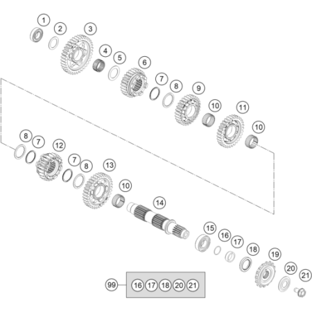 VUE ECLATEE BOITE DE...