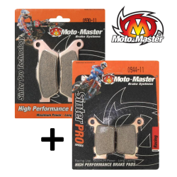 Pack de plaquettes de frein avant et arrière MOTO MASTER RACING pour Husqvarna 125 et plus - 2014 à 2027