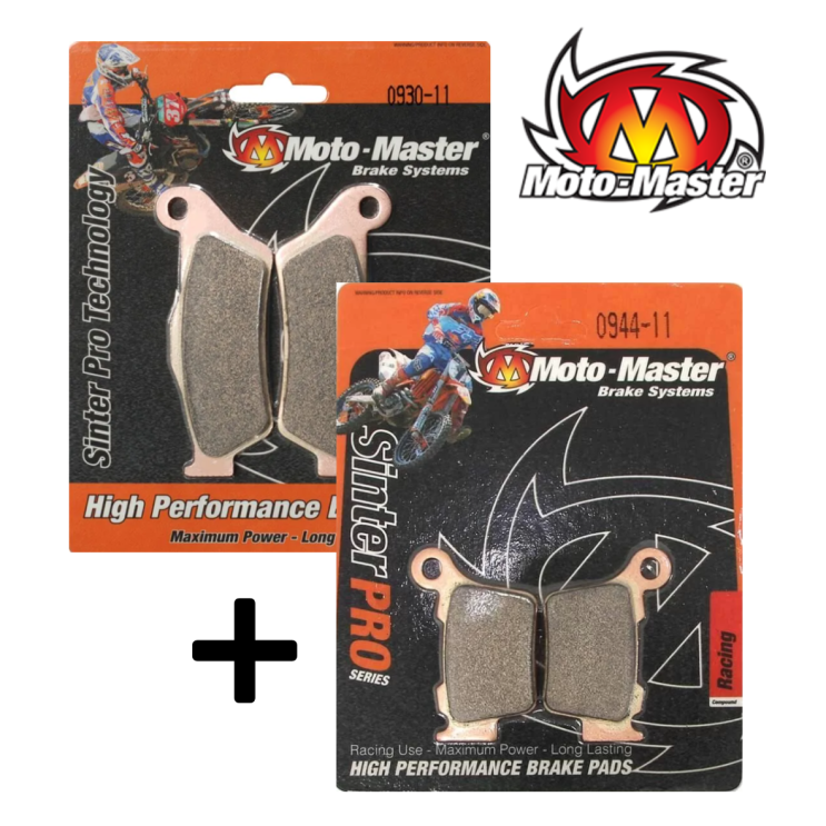 Pack de plaquettes de frein avant et arrière MOTO MASTER RACING pour Husqvarna 125 et plus - 2014 à 2027