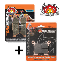 Pack de plaquettes de frein avant et arrière MOTO MASTER RACING GP PRO SINTER pour SHERCO 125 et plus - 2012 à 2027