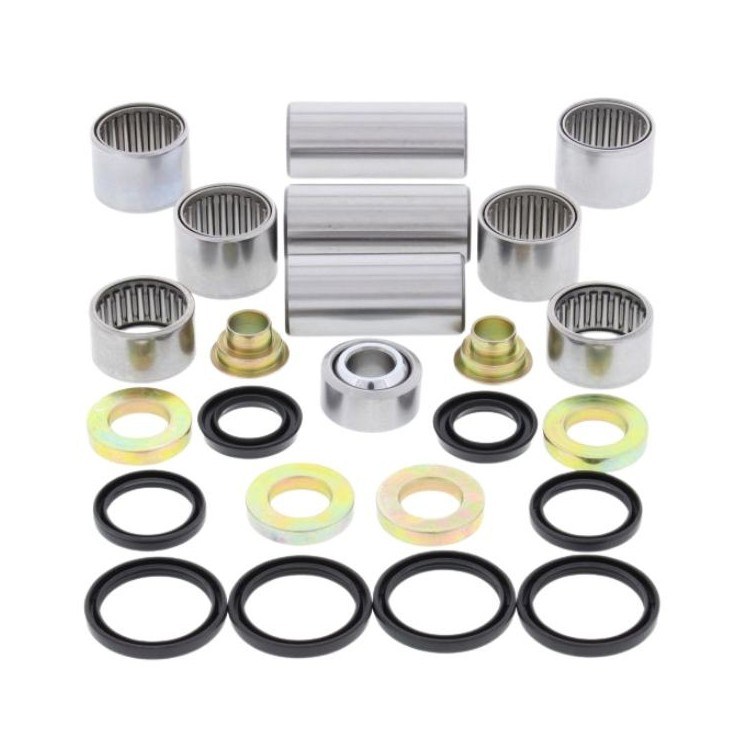 Kit roulements biellettes (avec roulement inférieur amortisseur) ALL BALLS pour Husqvarna 125/250 WR 1996 à 2008 